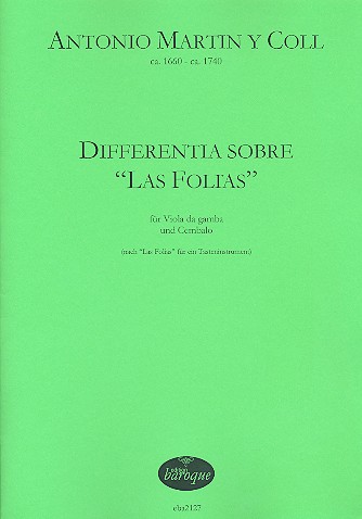 MARTIN Y COLL P.A. - DIFFERENTIA SOBRE LAS FOLIAS VIOLADE GAMBA Y CELLO