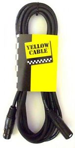 CABLE MICRO - YELOW 1M XLR MACHO A XLR HEMBRA. CONECTORES NEUTRIK