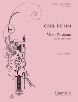 BOHM SC. - MOTO PERPETUO RE SUITE Nº 3 VIOLIN
