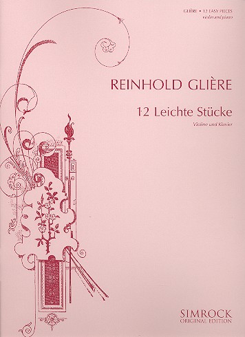 GLIERE R. - PIEZAS FACILES OP.45 (12) VIOLIN