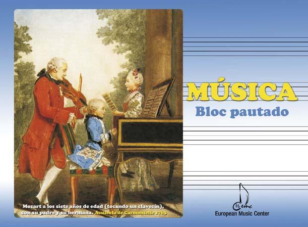 BLOCK - PEQUEÑO APAISADO 4 PAUTAS (ESPIRAL) (391008)