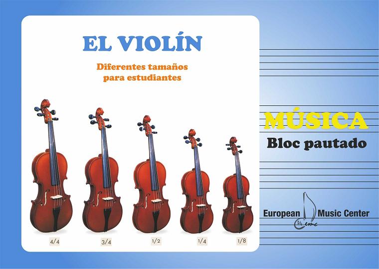 BLOCK - PEQUEÑO APAISADO 4 PAUTAS (ESPIRAL)  VIOLIN