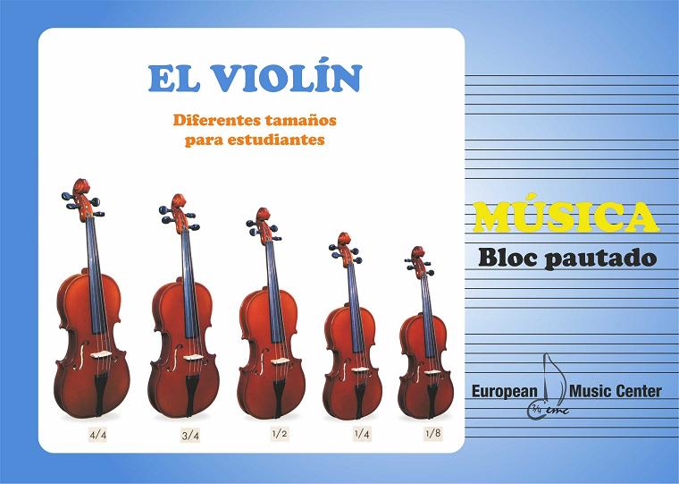 BLOCK - (ESPIRAL) PEQUEÑO APAISADO 6 PAUTAS (VIOLIN)