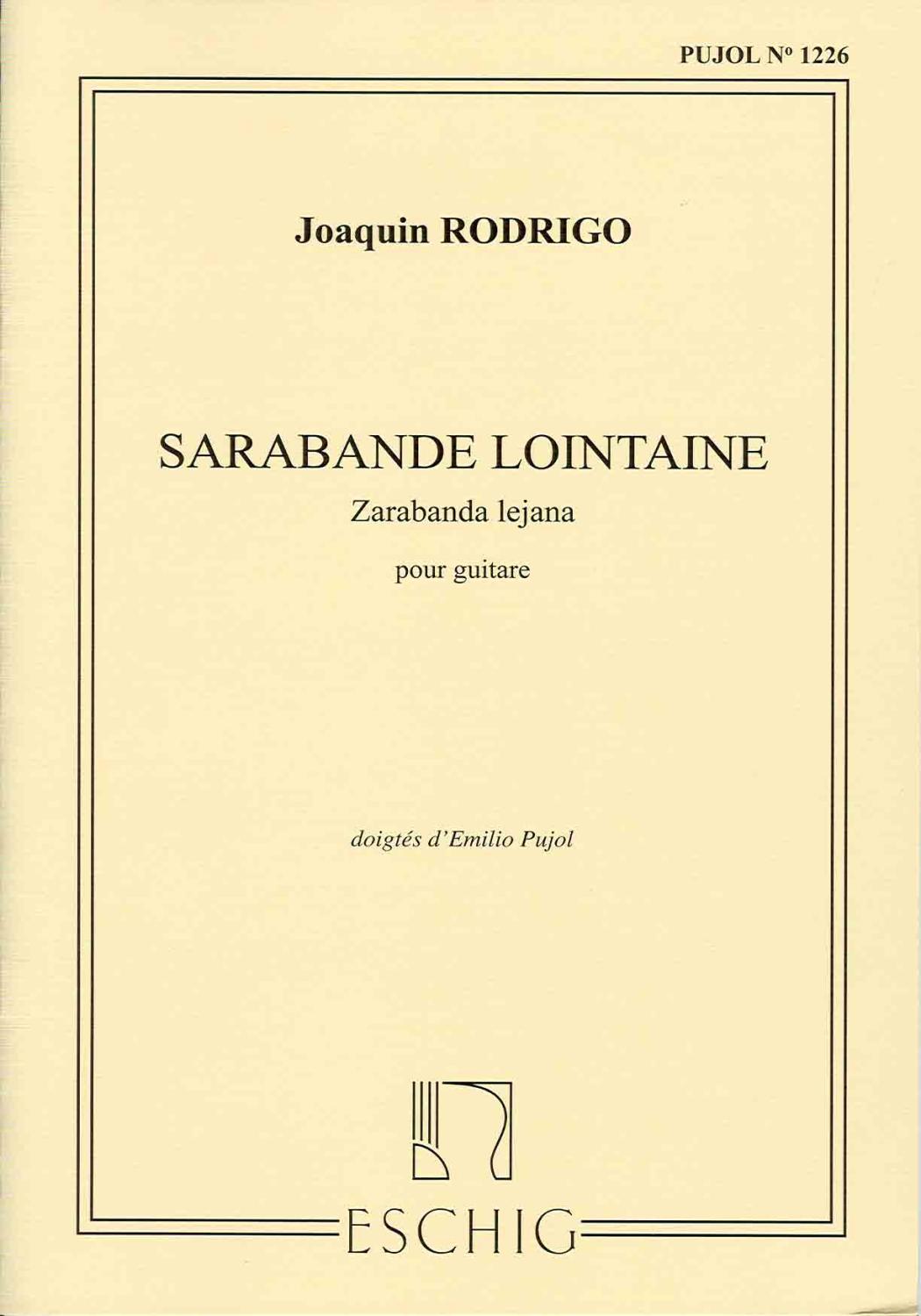 J.RODRIGO .- ZARABANDA LEJANA (COLECCION PUJOL 1226) (GUITARRA)