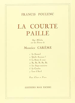 POULENC F. - LA COURTE PAILLE -