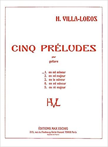 VILLA LOBOS H. - PRELUDIO Nº1 -