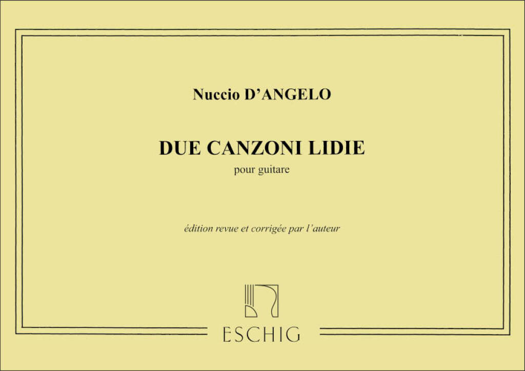 D´ANGELO N. - CANZONI LIDIE (2) - GUITARRA -