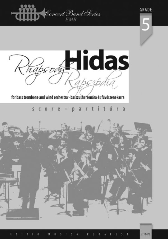 HIDAS F. - RAPSODIA *SCORE* (TROMBON BAJO Y BANDA DE VIENTO)