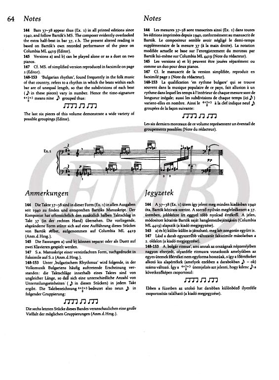 BARTOK B. - MIKROKOSMOS PIANO 6 3