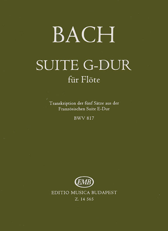 BACH J.S. - SUIT FRANCESA SOL M BWV 817 (FL)