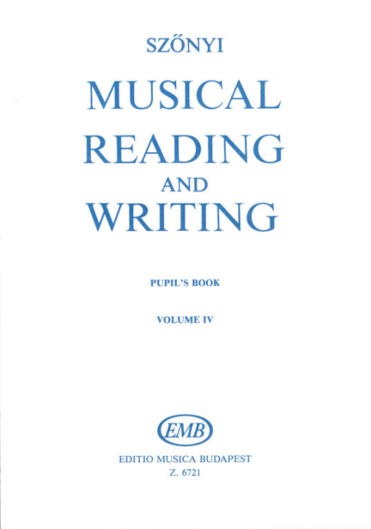 SZONYI E. - MUSICAL READING AND WRITING V.4 -