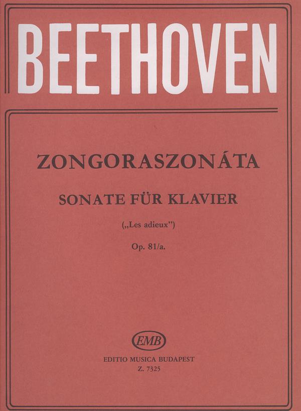 BEETHOVEN L.V. - SONATA Nº26 MIb M LOS ADIOSES - OP.81A