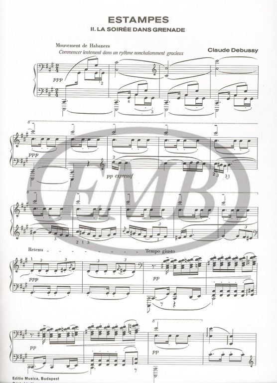DEBUSSY C. - ATARDECER EN GRANADA DE ESTAMPAS - 2