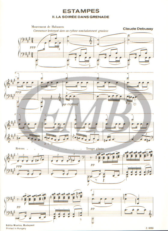 DEBUSSY C. - ATARDECER EN GRANADA DE ESTAMPAS - 3