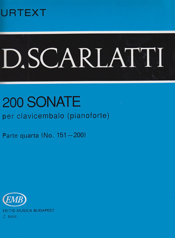 SCARLATTI D. - SONATAS V.4 (151-200) (200) URTEXT -