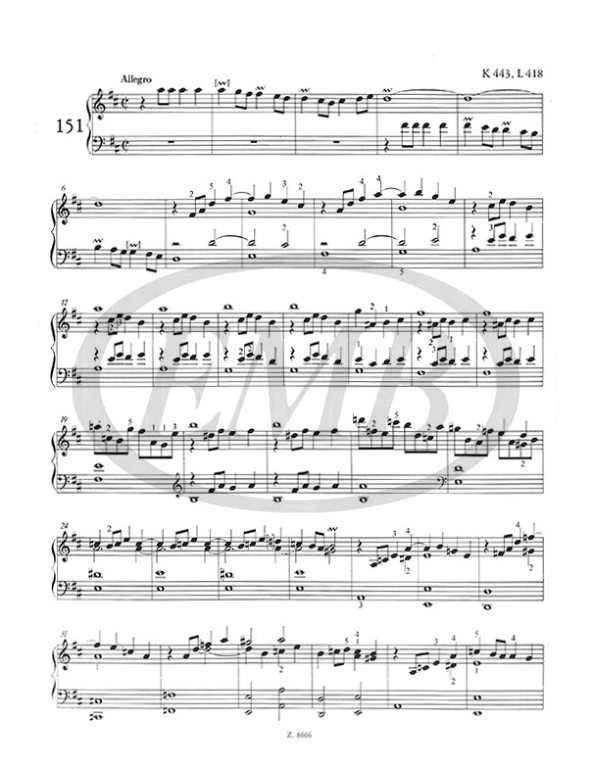 SCARLATTI D. - SONATAS V.4 (151-200) (200) URTEXT - 2