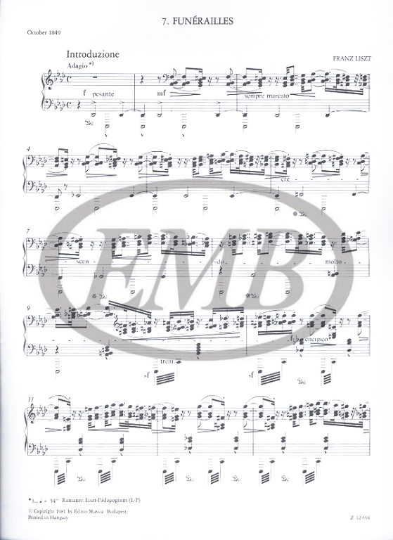 LISZT F. - FUNERALES - 2