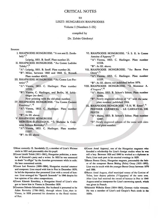 LISZT F. - RAPSODIAS HUNGARAS V.1 - 5