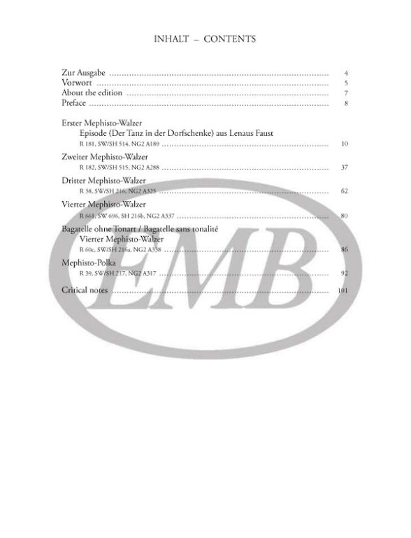 LISZT F. - VALSES MEFISTO (5) Y POLKA MEFISTO - 2