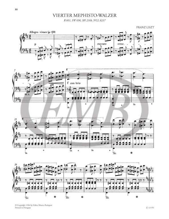 LISZT F. - VALSES MEFISTO (5) Y POLKA MEFISTO - 4