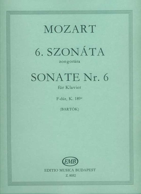 MOZART W.A. - SONATA FA M -