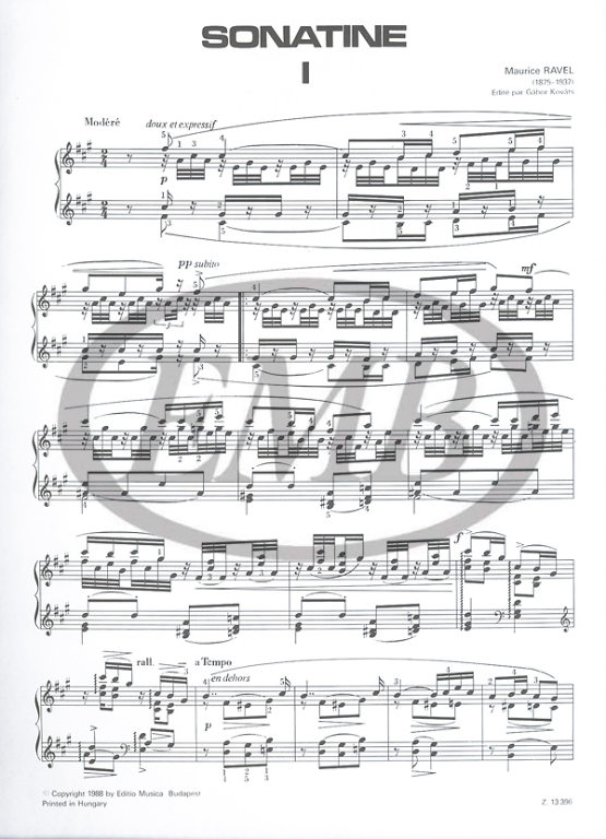 RAVEL M. - SONATINA - 2