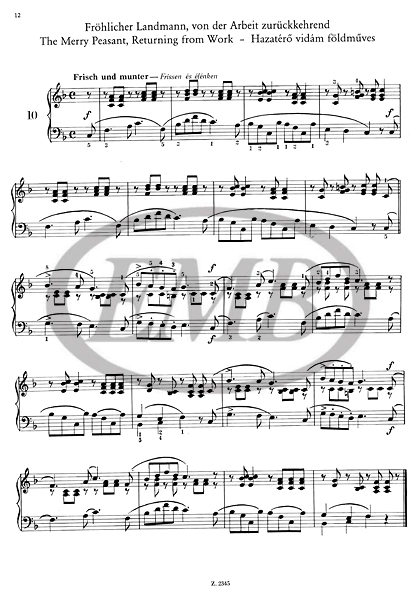 SCHUMANN R. - ALBUM DE LA JUVENTUD - OP.68 2