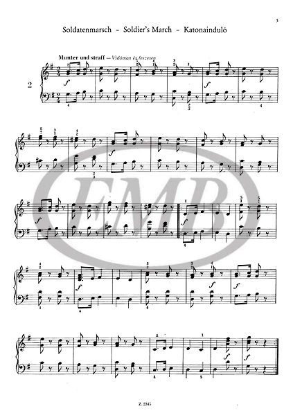 SCHUMANN R. - ALBUM DE LA JUVENTUD - OP.68 3