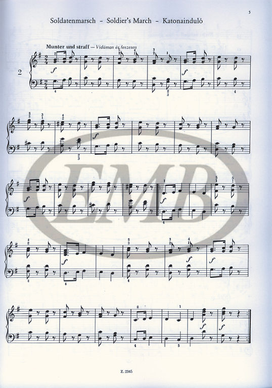 SCHUMANN R. - ALBUM DE LA JUVENTUD - OP.68 4