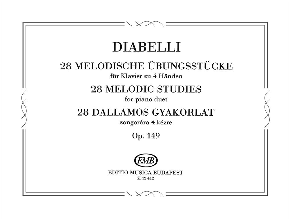 DIABELLI A. - PIEZAS MELODICAS (28) - OP.149