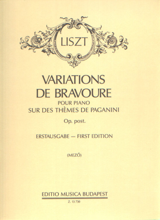 LISZT F. - VARIACIONES DE BRAVURA -