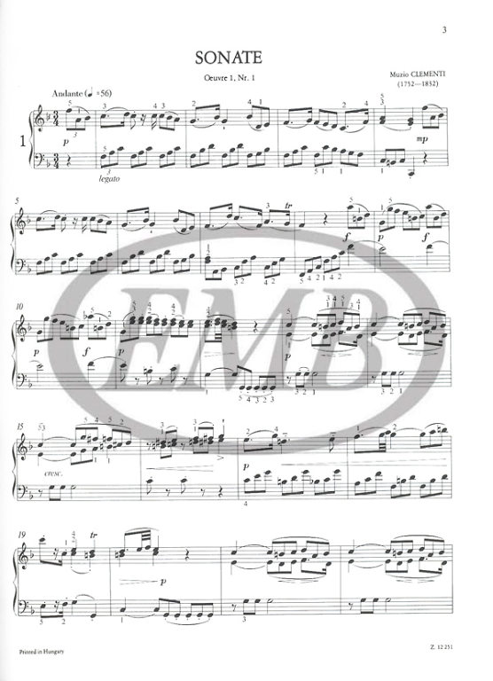 CLEMENTI M. - SONATAS (7) - 3