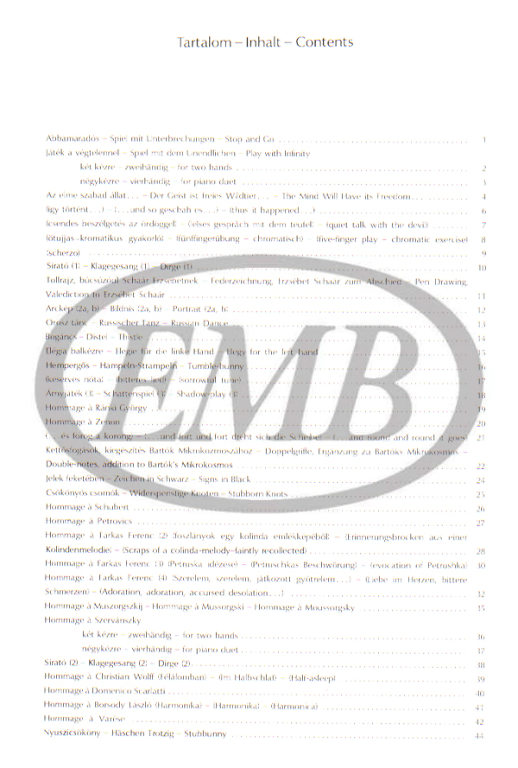 KURTAG G. - JUEGOS V.3 - 2