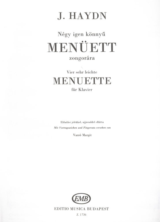 HAYDN J. - MINUETOS (4) -