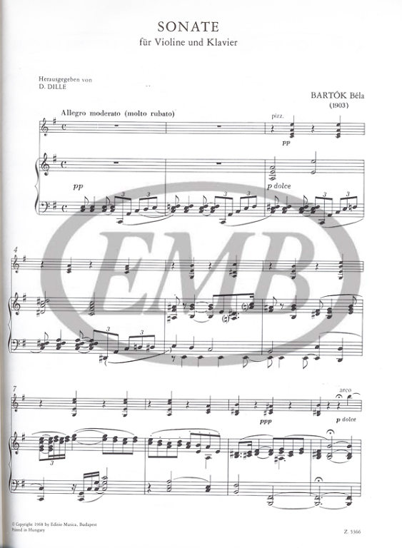 BARTOK B. - SONATA - 2