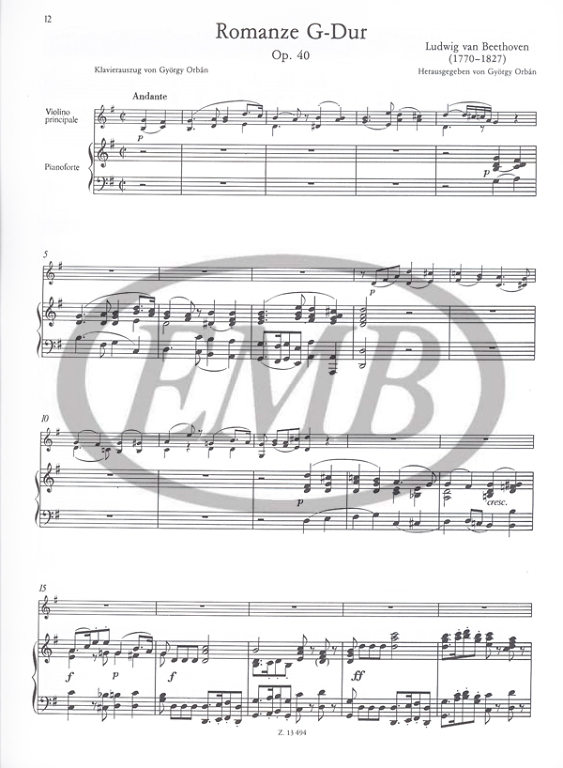 BEETHOVEN L.V. - ROMANZAS (2) - OP.40/50 3