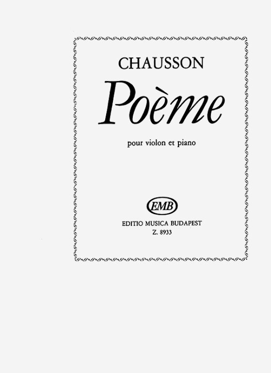 CHAUSSON E. - POEMA - OP.25