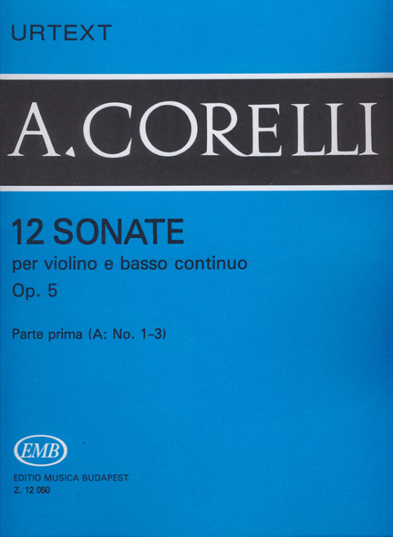 CORELLI A. - SONATAS V.1A (1-3) URTEXT (12) - OP.5