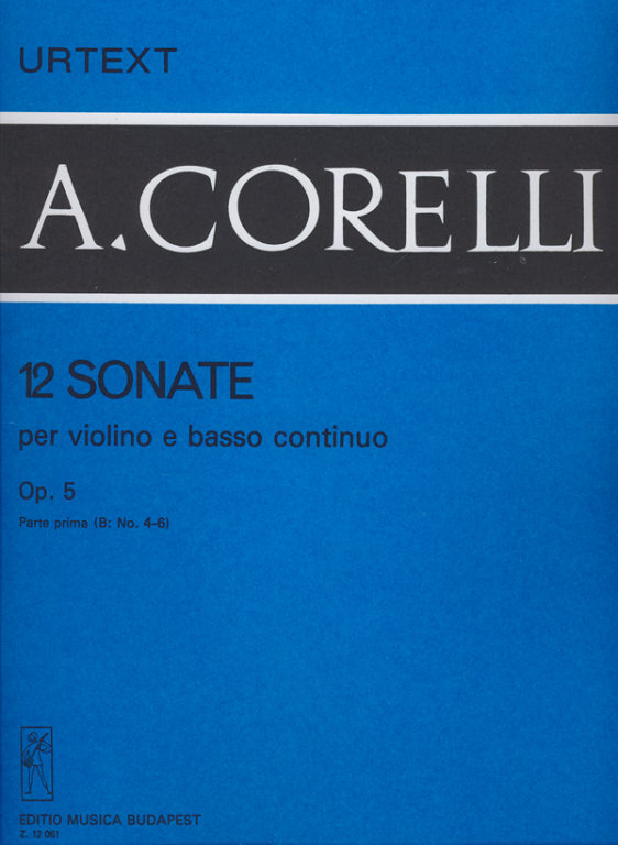 CORELLI A. - SONATAS V.1B (4-6) URTEXT (12) - OP.5
