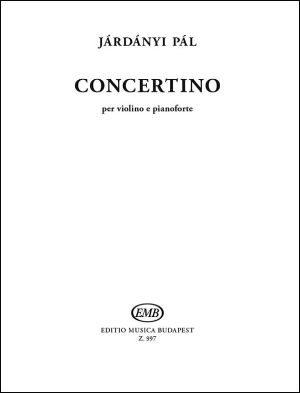 JARDANYI P. - CONCERTINO -