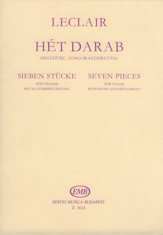 LECLAIR J.M. - PIEZAS (7) -