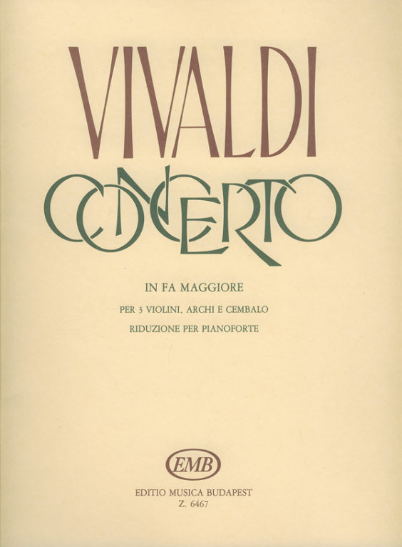 VIVALDI A. - CONCIERTO FA M OP.23 Nº1 -