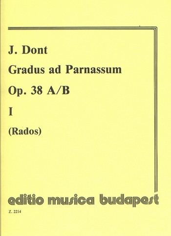 DONT J. - GRADUS AD PARNASSUM V.1 - OP.38