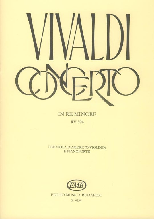 VIVALDI A. - CONCIERTO RE m OP.25/4 -