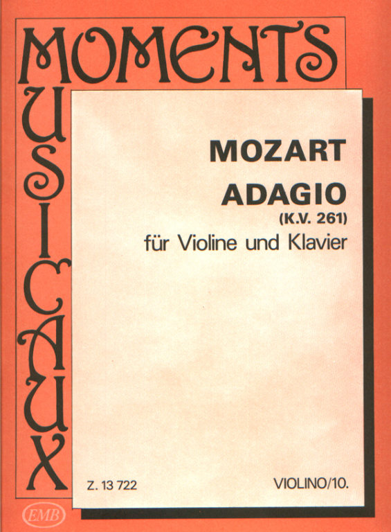 MOZART W.A. - ADAGIO - KV.261  (V/P)
