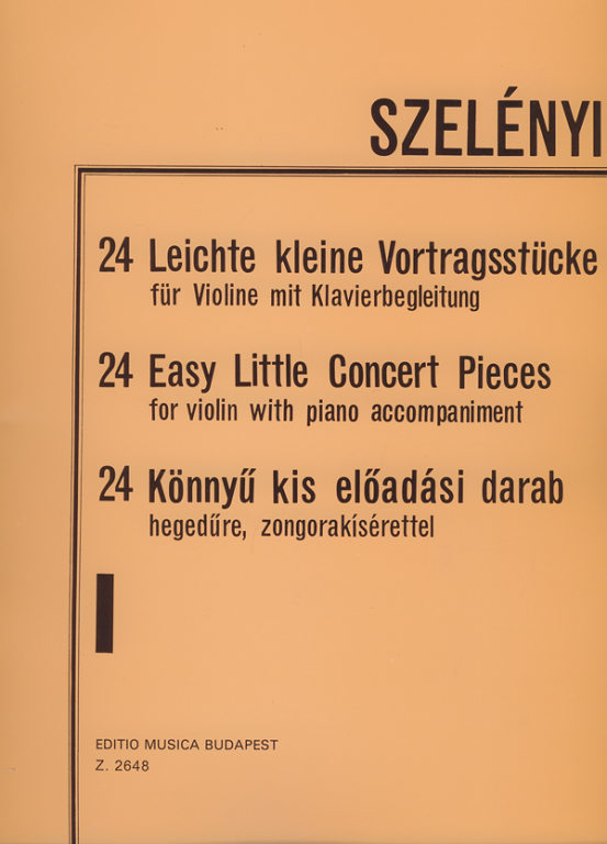 SZELENYI I. - PIEZAS FACILES DE CONCIERTO V.1 (24) -