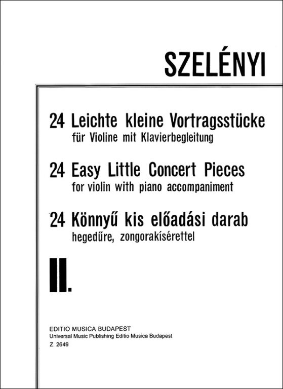 SZELENYI I. - PIEZAS FACILES DE CONCIERTO V.2 (24) -