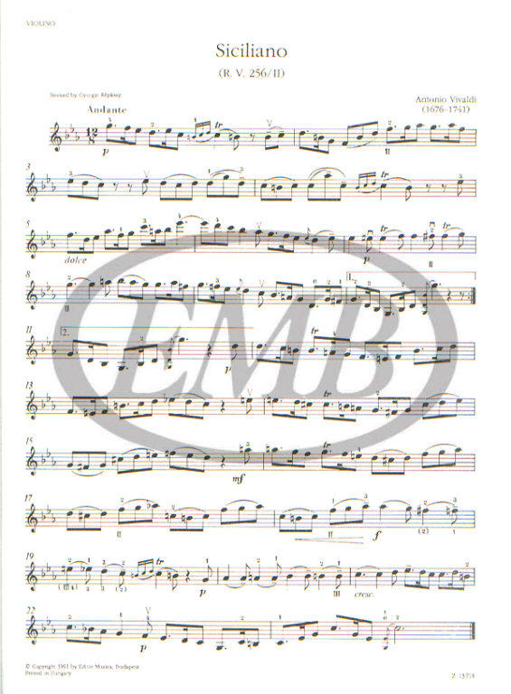 VIVALDI A. - SICILIANO - 2