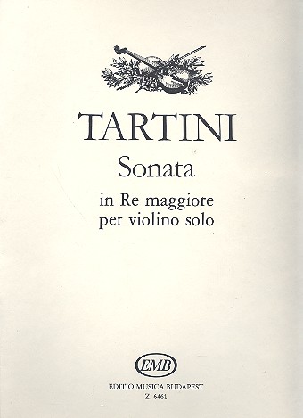 TARTINI G. - SONATA RE M - VIOLIN SOLO