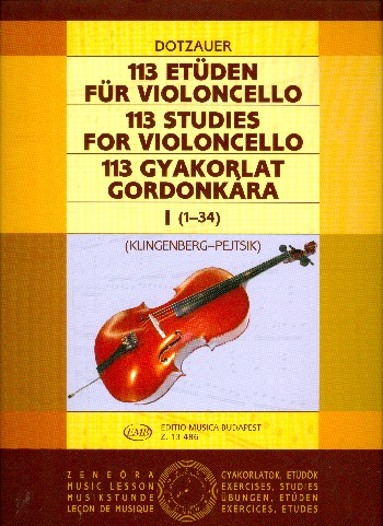 DOTZAUER J.J.F. - ESTUDIOS V.1 (1-34) (113) -VIOLONCHELO